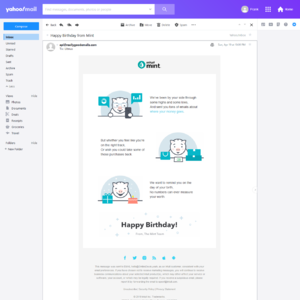 Happy Birthday From Mint Really Good Emails
